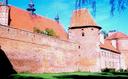 The walls of Fromborks fortress, one of many Teutonic castles in Polands north.